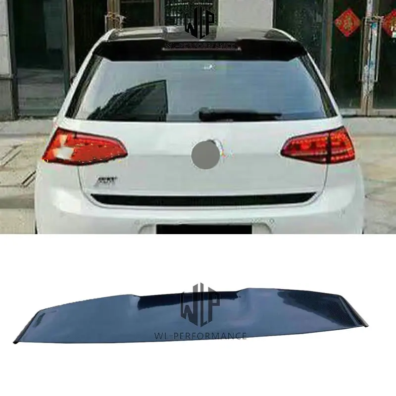 Высококачественный задний спойлер для крыши Golf 7 из углеродного волокна верхние