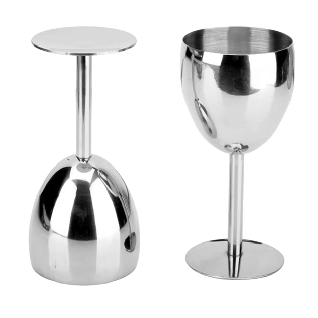 Бокалы Для Вина Goblets 14 5 см из нержавеющей стали бар патио спа посуда чашка для