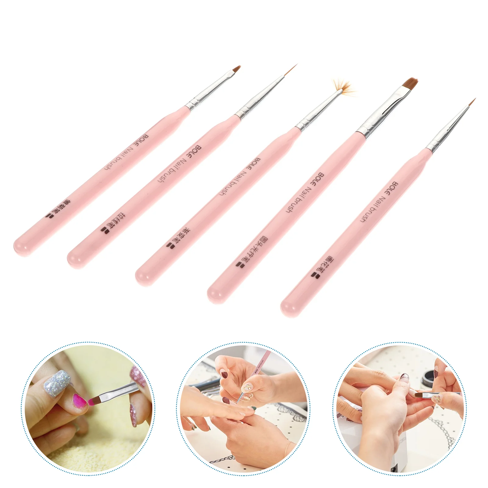 

5 шт., инструменты для дизайна ногтей