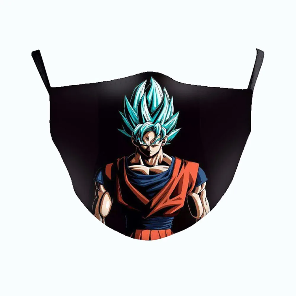 Новинка маски для взрослых и женщин аниме Гоку вегету Пылезащитная дышащая