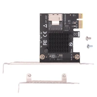 pci e riser card with half height baffle screws computer pci express 1x to mini sas sff 8087 riser card 6gbps expansion boards