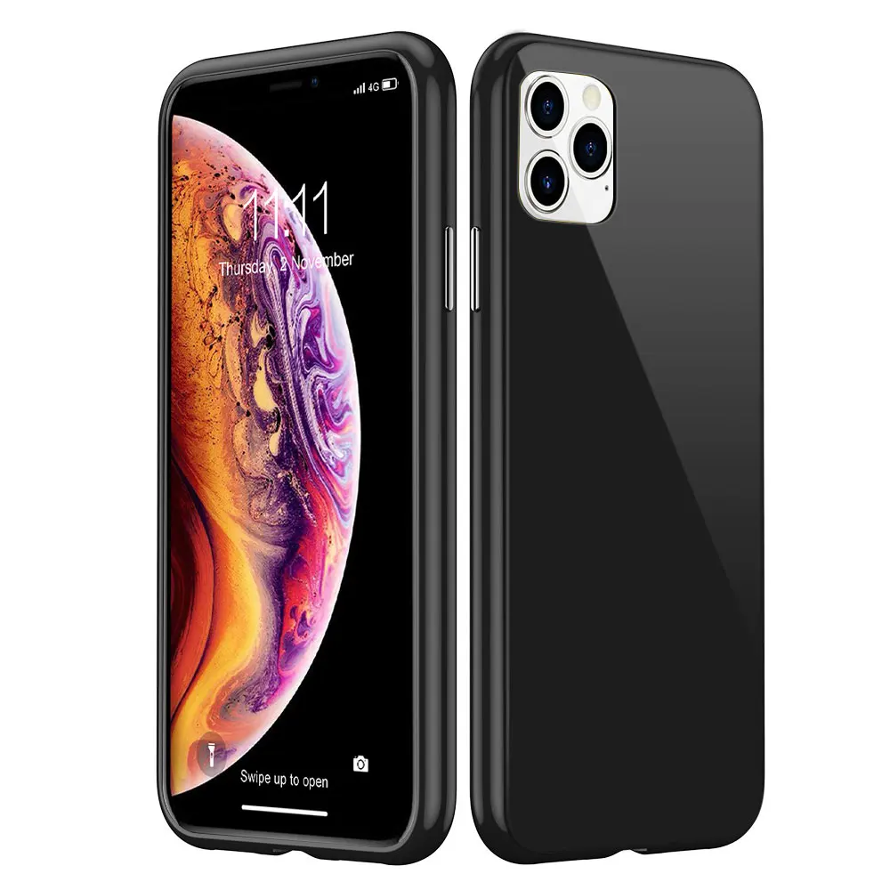 Черный Магнитный стеклянный чехол FLOVEME для iPhone 11 Pro Max, чехол для iPhone XR X XS Max, чехол для iPhone 7, 8 Plus, магнитный чехол для телефона - Цвет: Черный