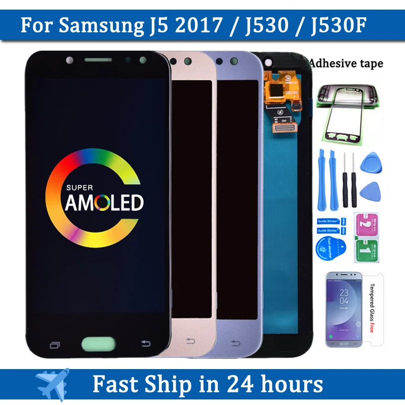 

Новый ЖК-дисплей ML1 2022 100% Super Amoled для Samsung Galaxy J5 2017 J530 J530F AMOLED ЖК-дисплей сенсорный экран дигитайзер в сборе бесплатно