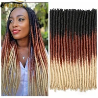 heymidea 18inch straight gypsygoddess locs crochet braids natural synthetic hair extension 18standspack heat resistant fashion