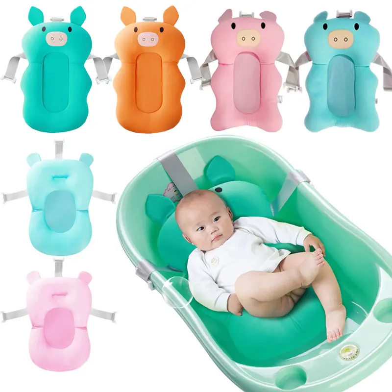 Детская ванна портативный хлопковый детский Коврик для ванны безопасная