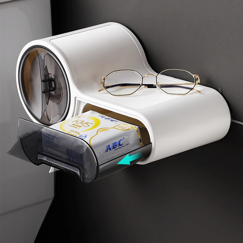 Коробка для туалетной бумаги держатель водонепроницаемая рулонная бумажная