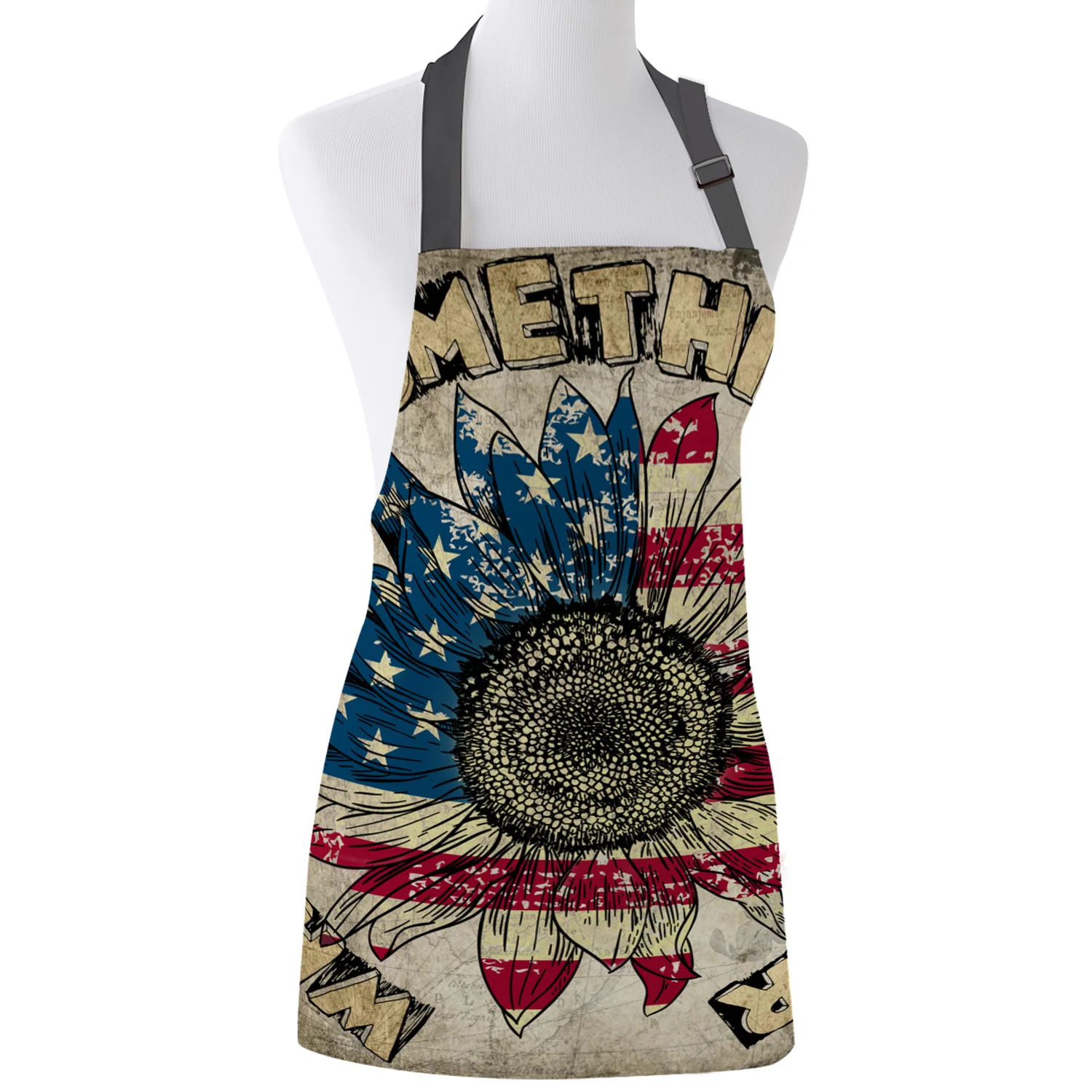 

Фартук с принтом в виде флага подсолнуха и английского алфавита