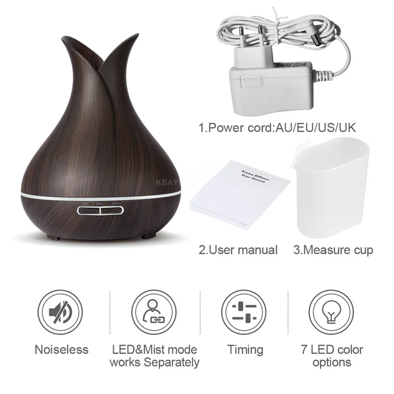 

150ml Mini humidifier Electric Aroma Essential Oil Diffuser with LED night light Ultrasonic humidfiers for home office