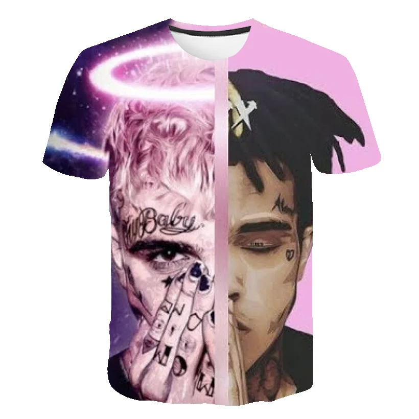 Лидер продаж 2021 футболка певица Xxxtentacion с 3d принтом Мужская/Женская модная