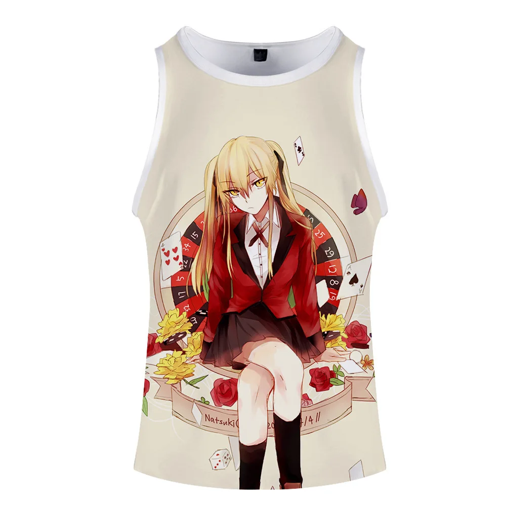 Круглый аниме джабами юмеко Kakegurui жилет для косплея без рукавов дышащая мужская