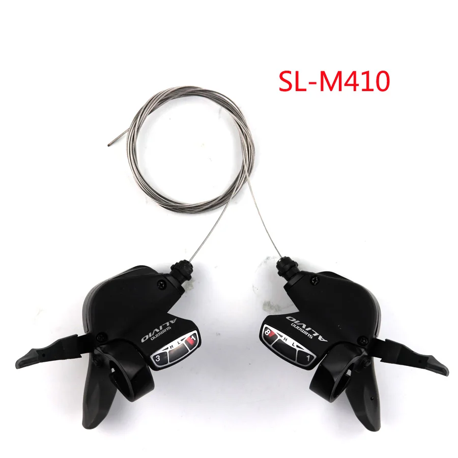 SHIMANO ALIVIO SL M410 3X8S 24S рычаг переключения скоростей триггер переключатель левая и правая пара с внутренним тросом переключения MTB Запчасти для велосипеда