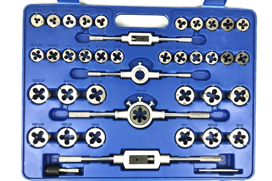 110 шт./компл. Tap& Die Toolkit M3-M12 M6-M20 резьбовой метрический гаечный ключ, конические краны, штепсельные краны, t-образный кран с ручкой гаечного ключа