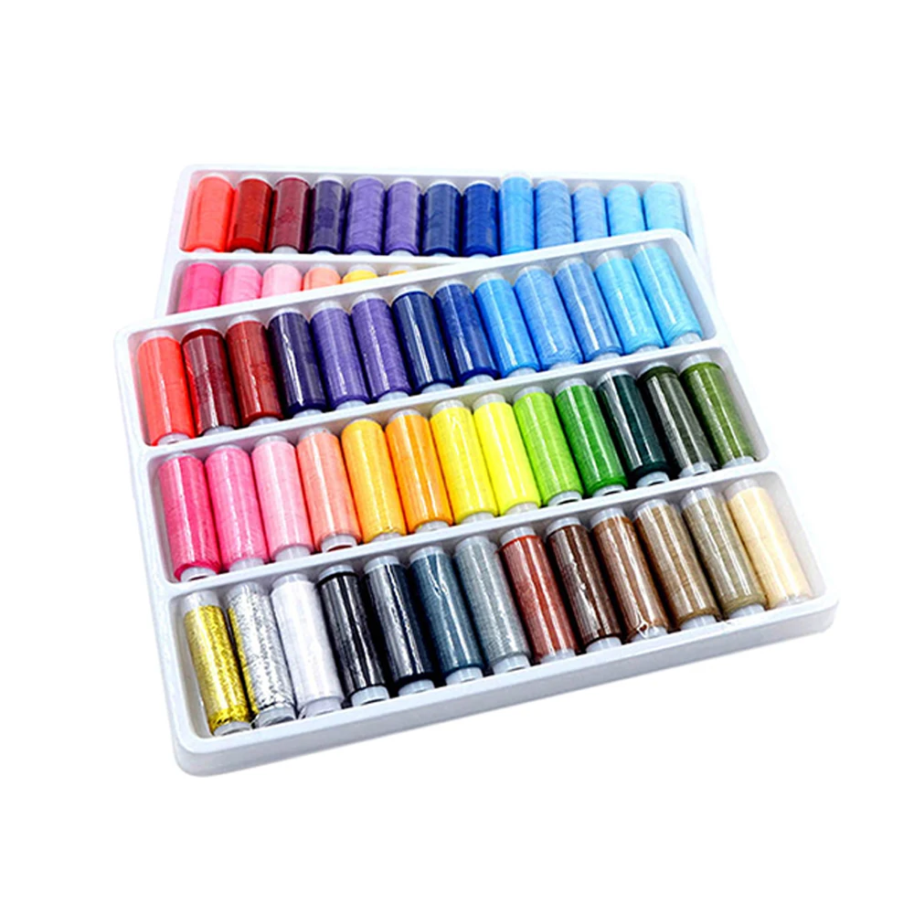 39 штук швейные нитки разноцветные Полиэстеровая рулонная машина ручная вышивка