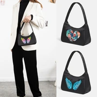 2022 fashion feather print underarm shoulder bags women practical underarm bag shopping handbag sundries harajuku daily tote bag