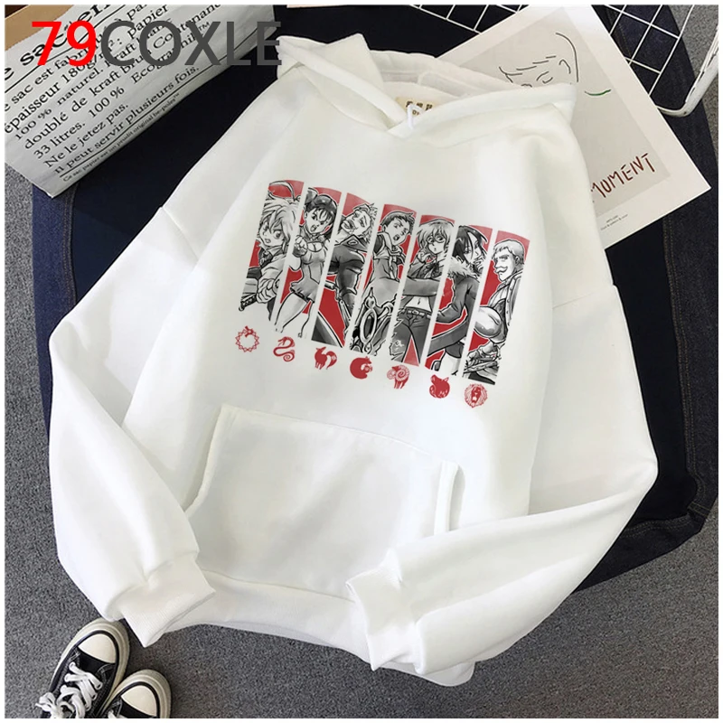 

Hot Japanese Anime Seven Deadly Sins Hoodies Men Kawaii Winter Warm Cartoon Graphic Hoodie Unisex Tops Fashion Sweatshirts Male
