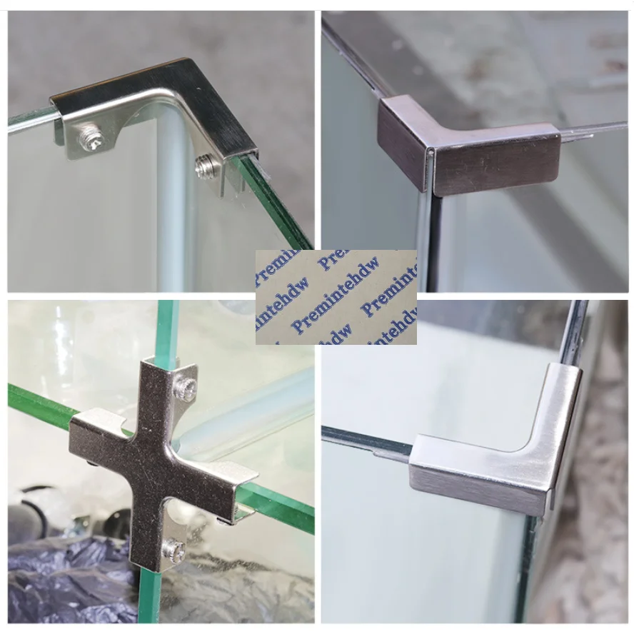 10 шт. 304 Нержавеющая Сталь Железный стеклянный акриловый зажим демонстрационный