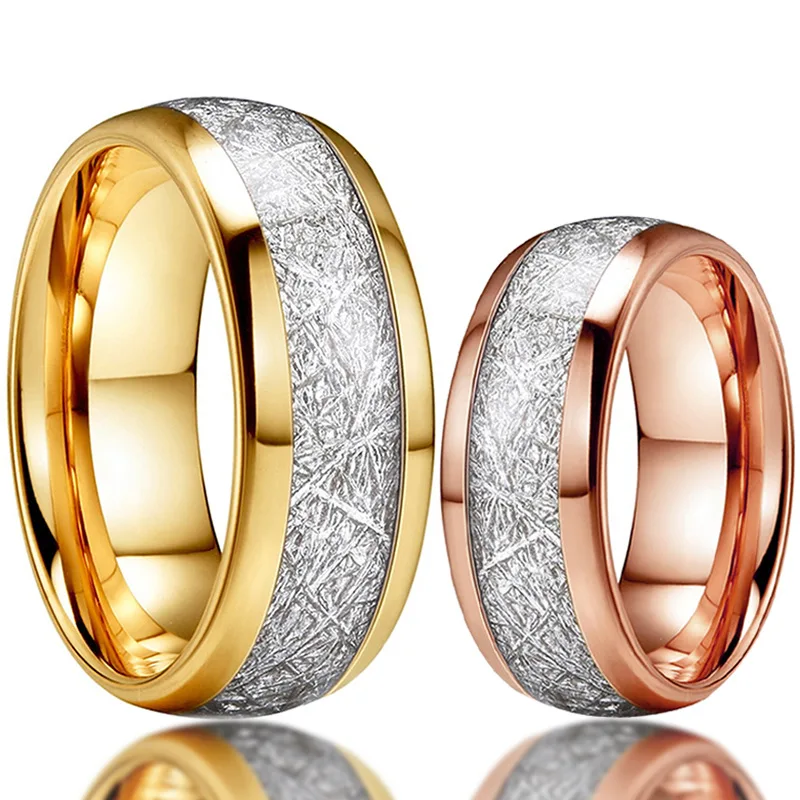 

Groove Beveled Edge Tungsten Carbide Ring Metallic Stainless Steel Ring Geometric Anti-grain Stone Rings Universal Jewelry 1 Pc