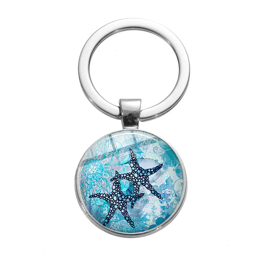 Милый брелок с голубыми черепашками дельфинами морской черепашкой лошадью
