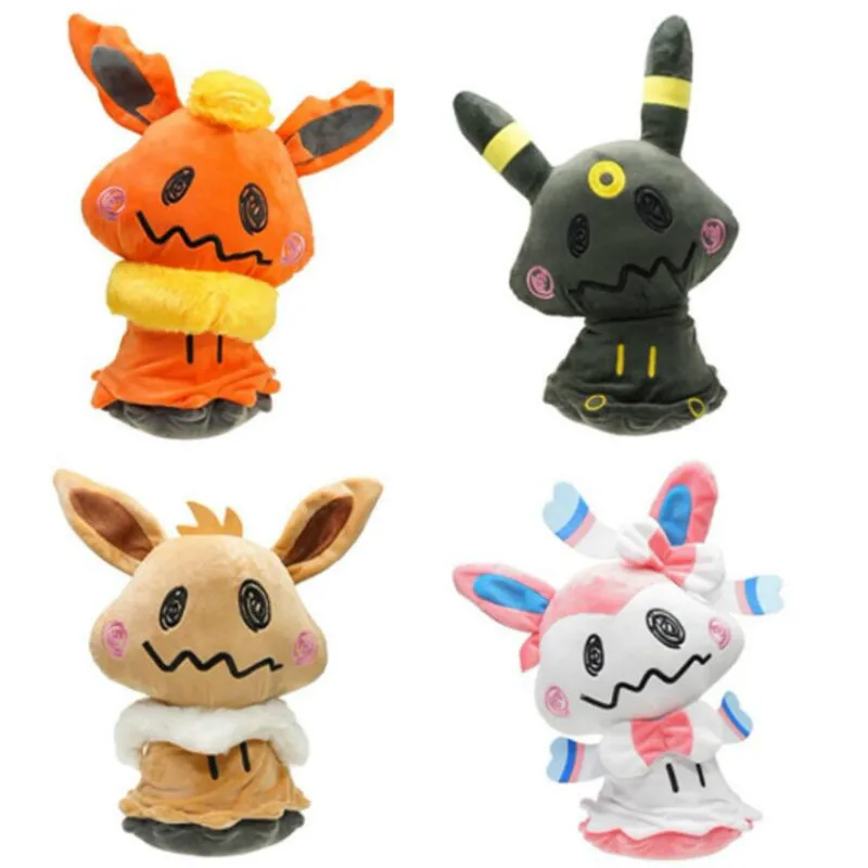 Takara Tomy Pokemon Mimikyu Плюшевые игрушки Косплей Sylveon Evee Espeon Vaporeon Flareon Leafeon мягкие куклы с