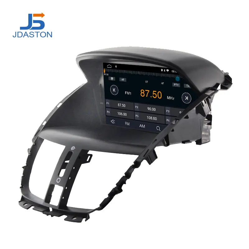 JDASTON Android 10 0 автомобильный DVD плеер для Peugeot 207 2007 2014 1 Din автомобильное радио GPS