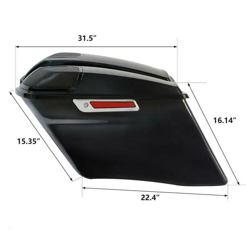 Набор натяжных сумок для мотоциклистов 4 дюйма Harley Touring Road King Street Electra Glide 2014-2020 FLT