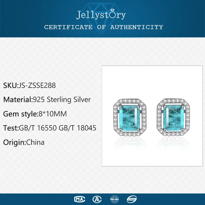 Модные драгоценности Jellystory серебро 925 пробы ювелирные изделия с 8*10