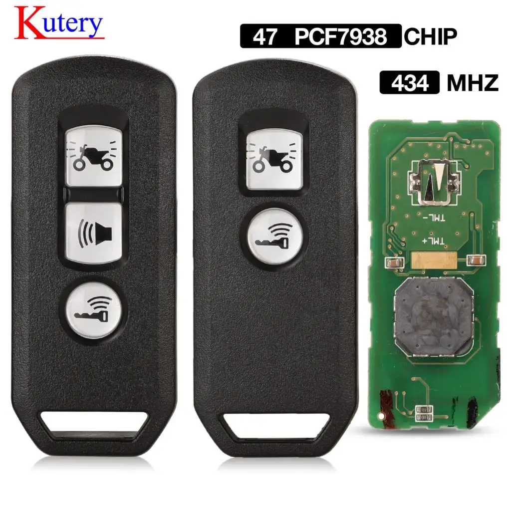 

Kutery для HONDA 2016 PCX 125 adv 150 PCX Гибридный мотоцикл удаленный ключ 433/434 МГц id47 pcf7938 чип