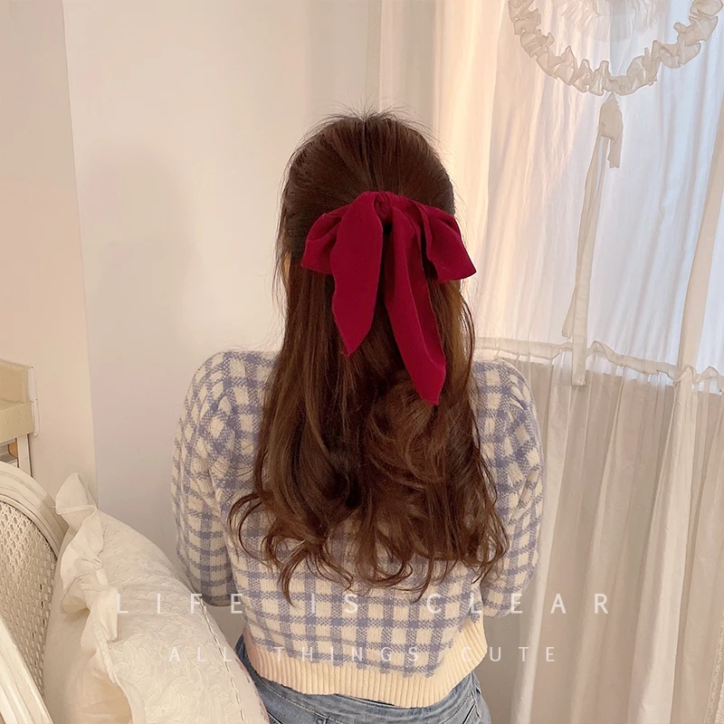 

20pcs/lot Bowknot Hair Scrunchies for Women Girls Sweet Elastic Hair Bands Elegant Hair Tie Rope Rubber Band Hair Gum Hair