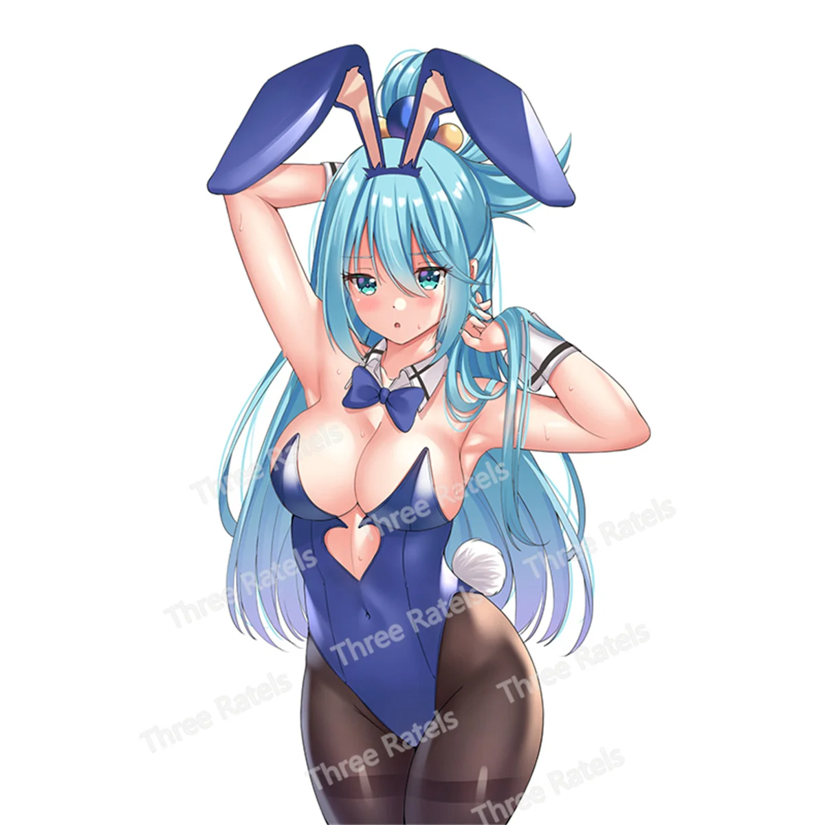 

Waifu Senpai Sexy Bunny Lady Girl Aqua Kono Subarashii Sekai Graffiti Car Stickers Bumper Cover Scratches Sunscreen Decal Decor