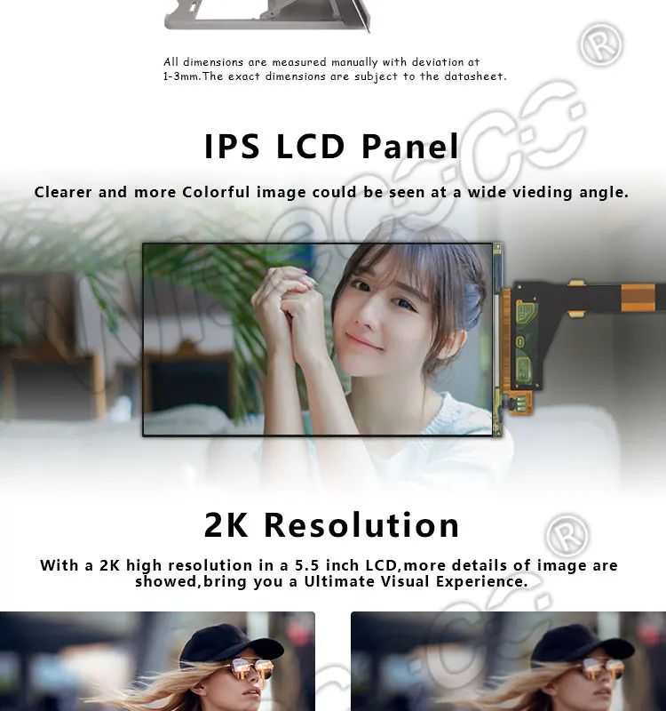 5,5 дюймов 2560*1440 2K ЖК-экран LS055R1SX04 HDMI к MIPI плата драйвера для замены для Wanhao Дубликатор 7 панель дисплея