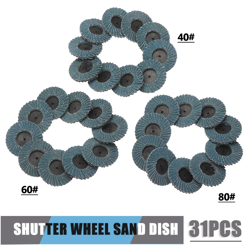 

1set 50mm Flap Discs 40/60/80 Grit Sanding Grinding Wheel Flap Disc for Angle Grinder Sanding Disk Grinding Wheels Abrasive Tool