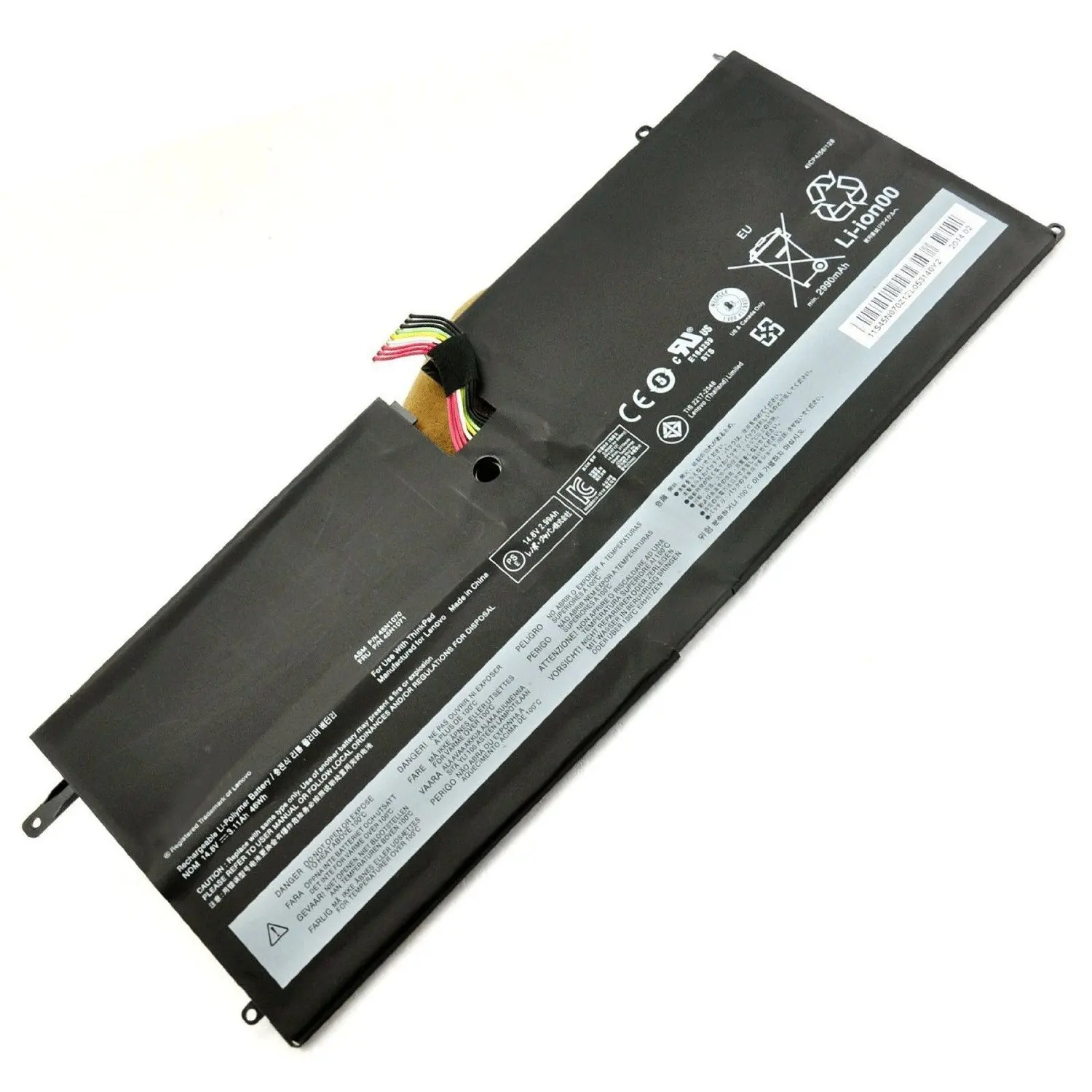 

Бесплатная доставка, новый аккумулятор 45N1070 для ноутбука Lenovo ThinkPad X1C Carbon 2013 3444 3448 3460 серии 4ICP 45N1071