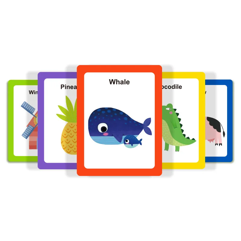 Kids English Learning Animal Educational Cognitive Card Toys 4 Headbands And 60 Cards Parent-child Interactive Let's Guess Game | Игрушки