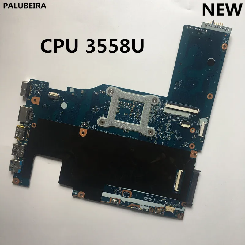 PALUBEIRA 100% NEW ACLU1/ ACLU2 UMA NM-A272 LAPTOP MOTHERBOARD FOR LENOVO G50-70 Z50-70 ONBOARD PROCESSOR 3558U SR1E8 | Компьютеры и