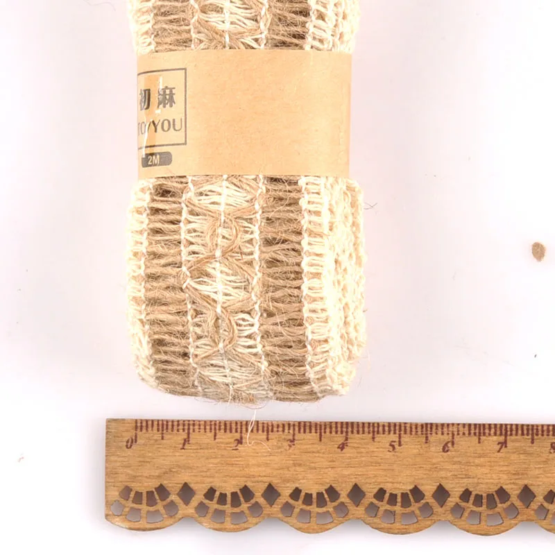 Ленты из натурального джута для рукоделия 2 м|Ленты шитья| |