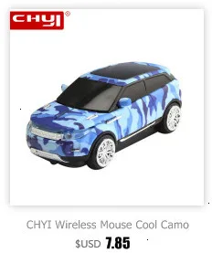 CHYI Cool 2,4 Ghz Автомобильная беспроводная мышь USB 1600 dpi оптическая мини 3D мышь компьютерная мышь для детей ноутбук ПК