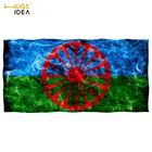 HUGSIDEA пляжное полотенце из микрофибры Romany Roma, банное полотенце с принтом флага для путешествий, быстросохнущее полотенце для йоги