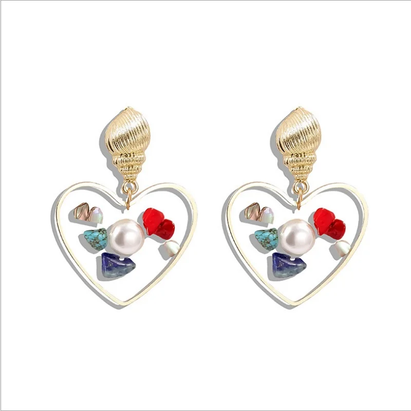 Find Me новые брендовые модные большие серьги капли в форме ракушки для женщин