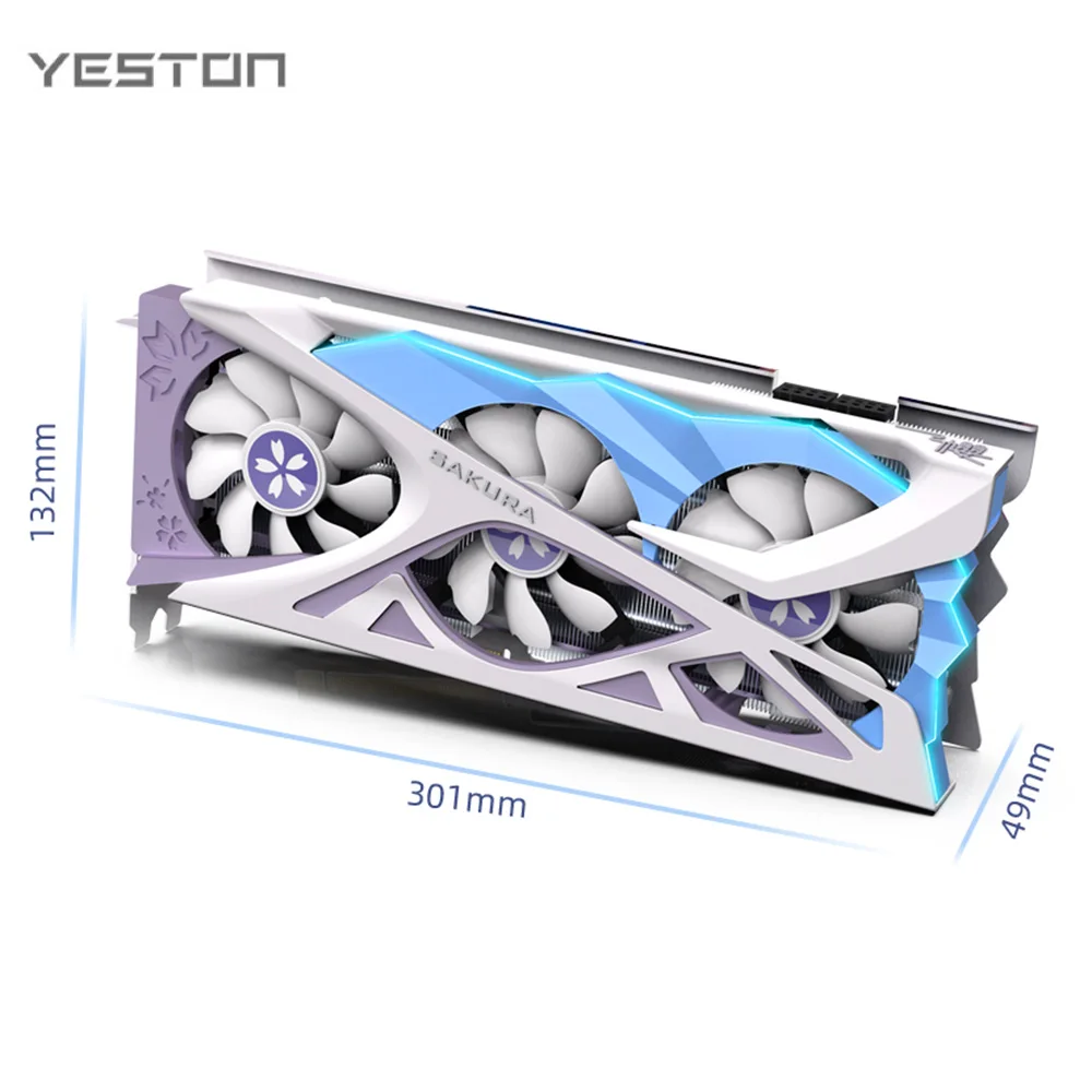 Billig Yeston RX6800 16G D6 Grafikkarte 7nm 1980-2190MHz 16G/256bit/GDDR6 PCI-express 4,0 2 * DP/YT7A Kühler + HDMI-Kompatibel Video Karte