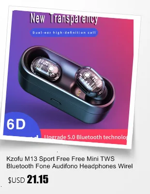 Kzofu A6S/E6S TWS Bluetooth 5,0-гарнитура, Airdots Draadloze oordopjes Hoofdtelefoon Ruisonderdrukking Microfoon для Android/IOS