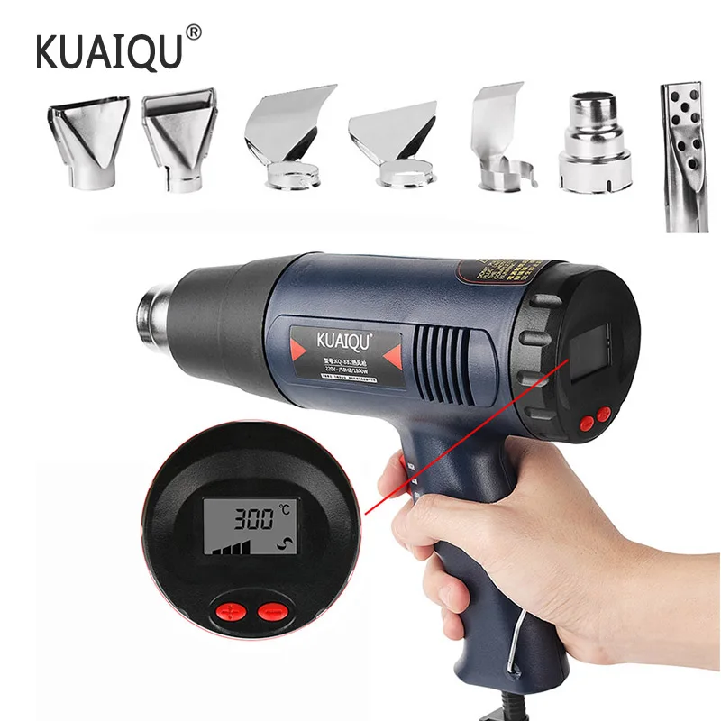 Пистолет горячего воздуха 866 1800 Вт переменная 2 температуры воздуходувка 220 в