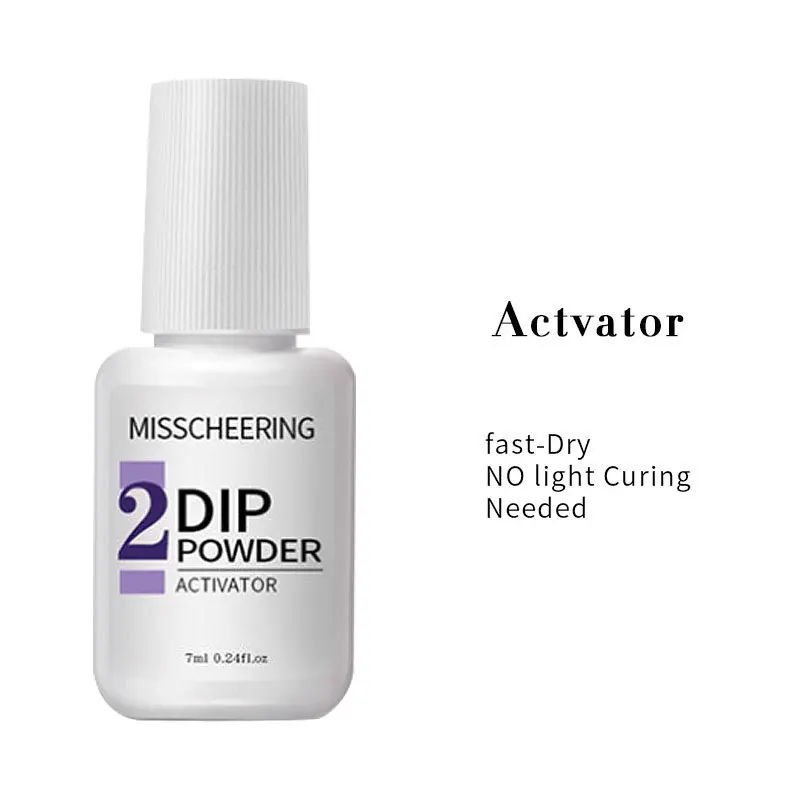Dipping Powder System Liquid Kit Set with Base Activator Top Nail Art Manicure Gel Polish No UV Lamp Needed | Красота и здоровье