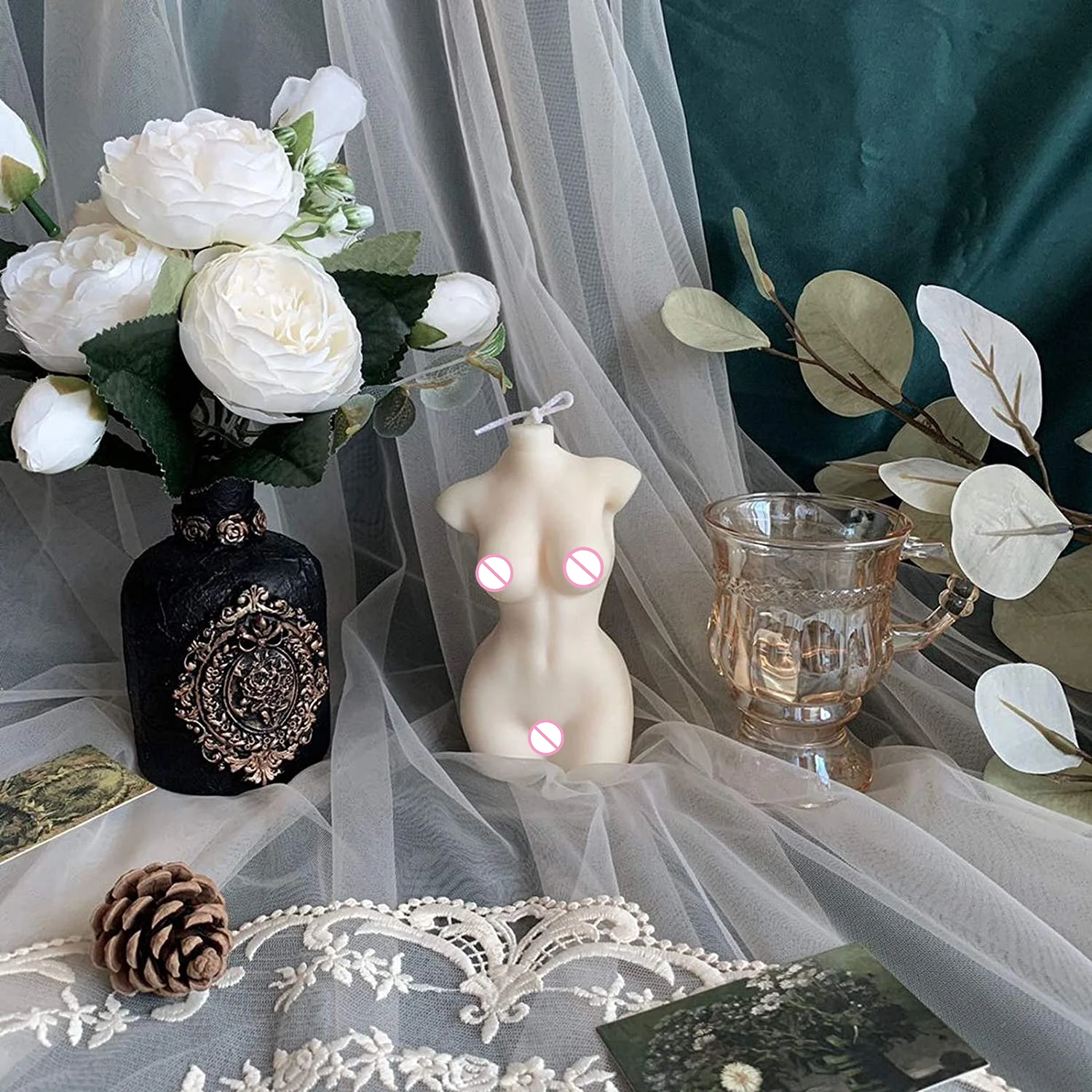 2 шт. 3D человеческого тела свеча формы поделки ручной работы