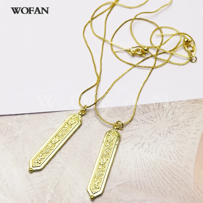 

10 шт. длинные подвески-колонны ожерелье Модные ювелирные изделия меч кулон ожерелье подарок модный подарок 7244