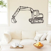 tractor excavator wall sticker home decor kids children room decoration nursery wall decals removable wallpaper poster c3014