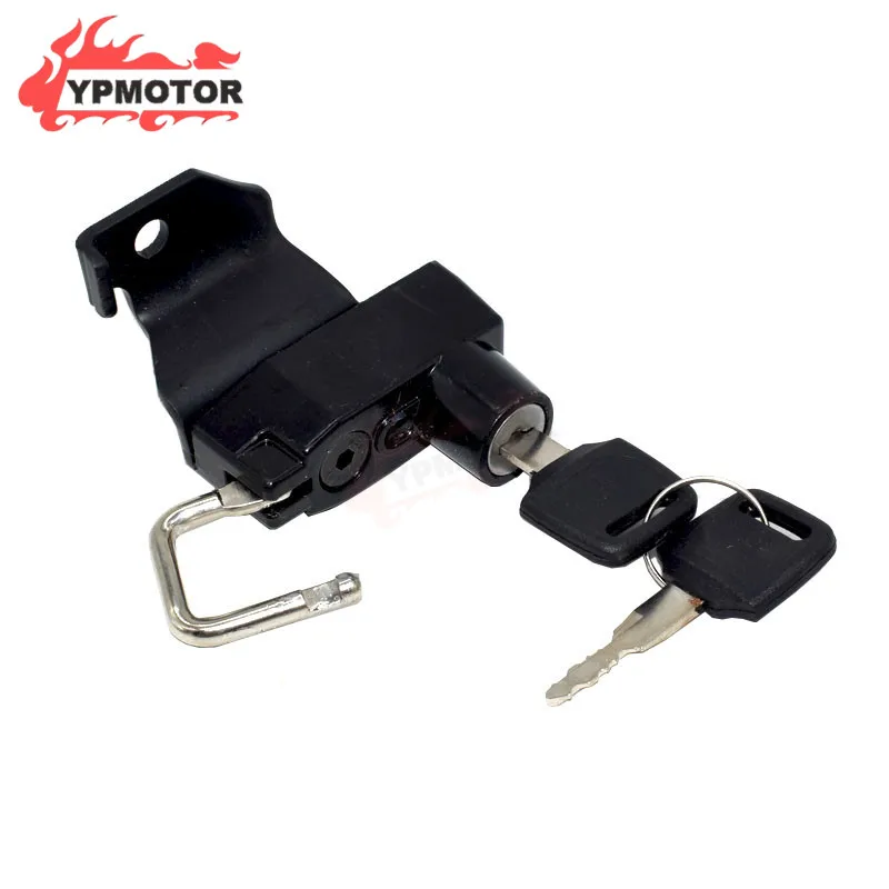 Левая сторона мотоциклетного шлема противоугонный замок с крючком для крепления