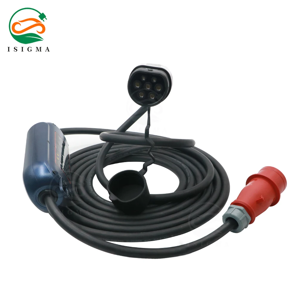 

11KW 16A EV Charger Type2 IEC62196-2 Mode2 Level2 Eurpoe Plug Electric Vehicle Charging