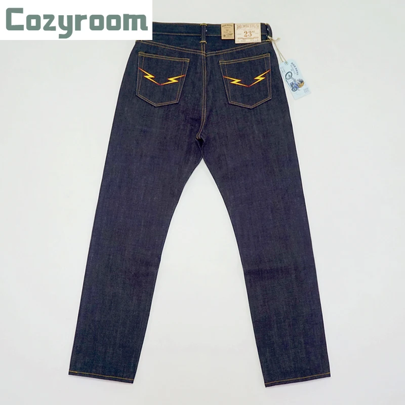 

Cozyroom 23 унции вспышки Задние карманы мотоциклетный стиль Мужские джинсы вышивка джинсы Синий