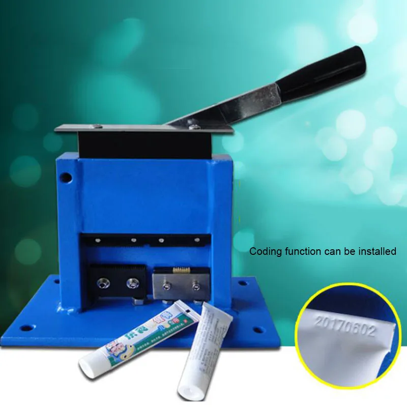 

Manual crimping sealing machine toothpaste tube sealing machine metal hose sealing machine with date code