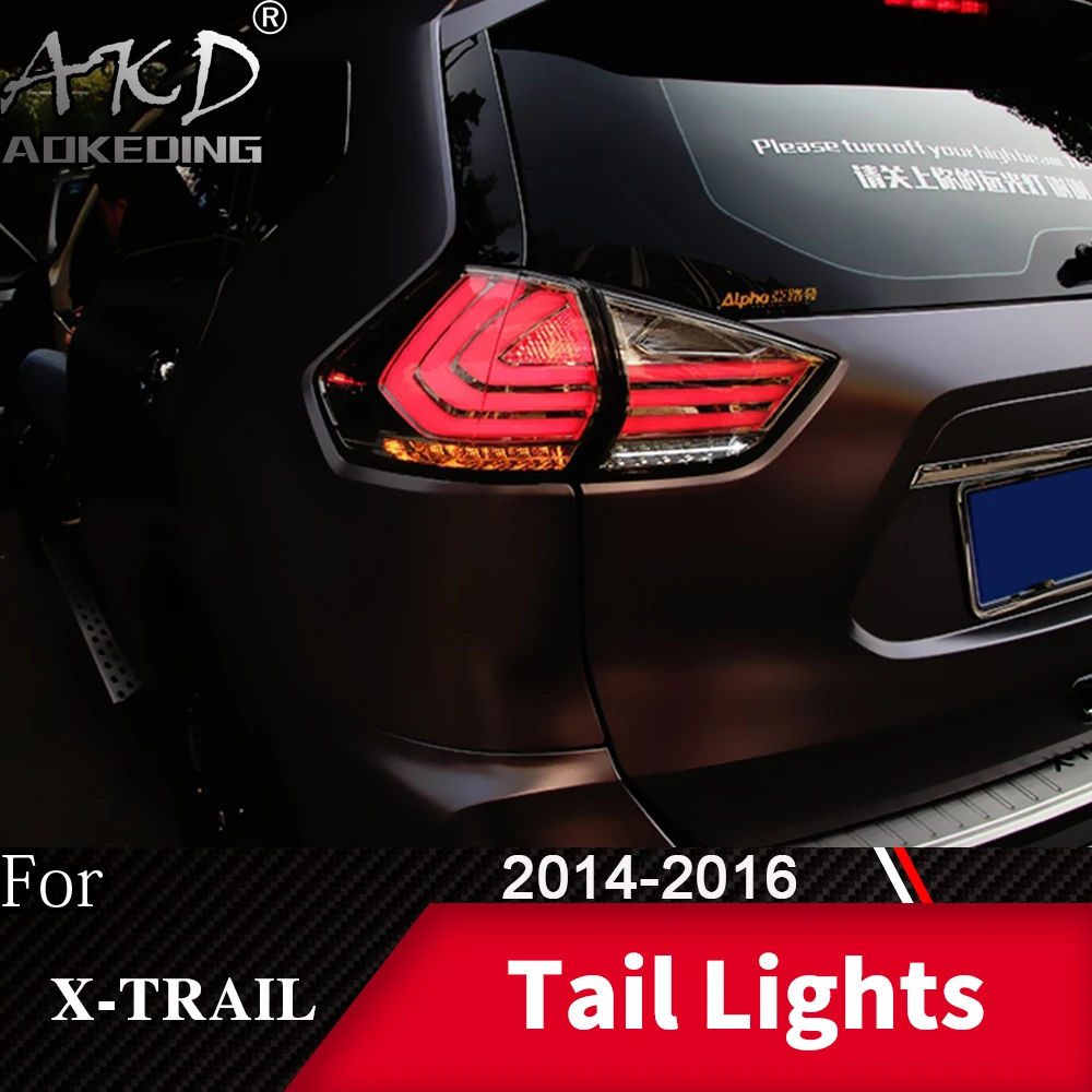 

Tail Lamp For Nissan X-trail 2014-2017 Rouge LED Tail Lights Fog Lights Daytime Running Lights DRL Tuning Cars Accessories